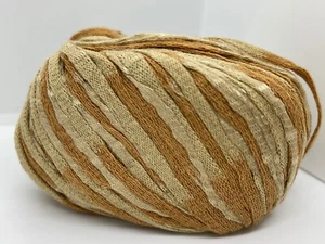 Trendsetter Infinity #11 Camel Taupe Silk Cotton Blnd Mesh Net Tube Yarn 50g 85y - Picture 1 of 7