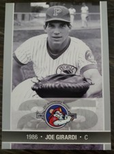 Joe Girardi 2007 Peoria Chiefs 25th Anniversary Season Minor League Card #6 1985
