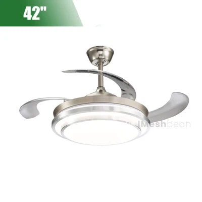 42"/52" LED Chandelier Invisible Ceiling Fan Light Ceiling Lamp w/Remote Control - Image 1 of 4