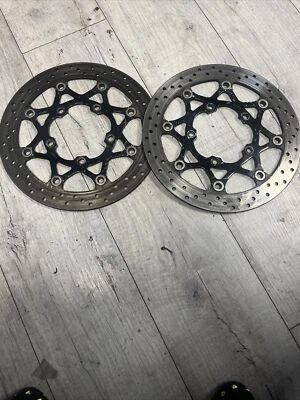 2006 2007 06 07 SUZUKI GSXR 600 750 ROTORES DE DISCO DE FRENO DELANTERO Foto 1 de 4