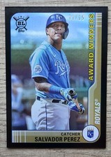 2021 Topps Big League Award Winners Black Foil 11/15 Salvador Perez Royals #27