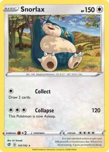 Snorlax 141/192 Rare Rebel Clash Pokemon TCG - Bild 1 von 1