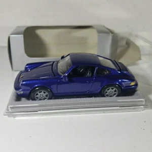 NZG Porsche 911 Carrera 2/4 metallicblau 1/43 Maßstab #348 - Bild 1 von 9