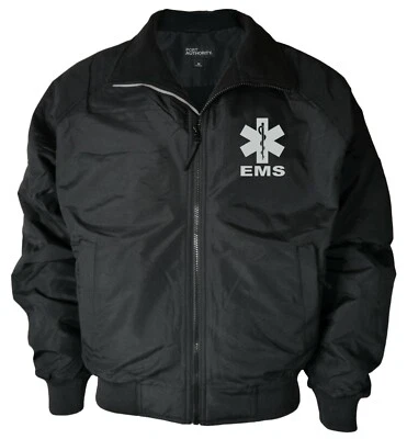 EMS Heavyweight Jacket, Reflective Logo, Fleece body & polyfill sleeve lining - Image 1 of 4