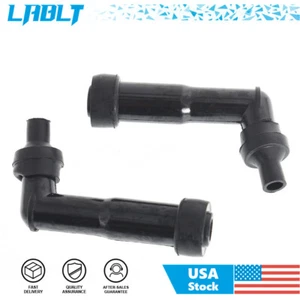 LABLT 2×Spark Plug Boot Cap Cover Resistor XB05F 120 Degree ATV Motorcycle Snow - Picture 1 of 7
