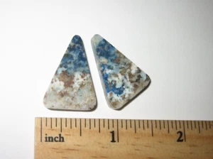 2 piezas PULIDO 25mm x 16mm ESCORZALITA CRISTAL PIEDRA CABUJÓN PAR EE. UU. 7,2 gramos *4 - Imagen 1 de 14