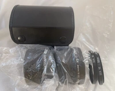 New 46, 49, 52mm Video Wide Angle Converter 0.6x & 1.5X Telephoto Converter Set - Image 1 of 4