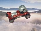 Hot Wheels Redline RED BARON Metallic Red — 1970 pointed helmet , capped wheels