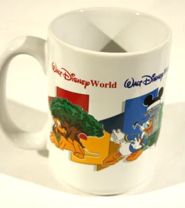 Disney Cup "Mom" Four Parks One World Disney World 4.5" 14 Ounce Coffee Tea - Picture 1 of 5