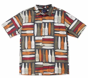 O'Neill LONGNECK Mens Short Sleeve Button Front Shirt Size Medium Charcoal NEW - Picture 1 of 3