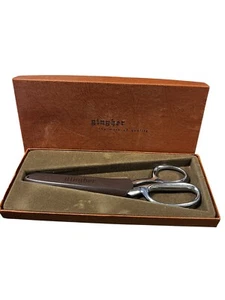 Vintage Gingher Knife-Edge G-8 Shears Scissors Chrome Brazil - Picture 1 of 7