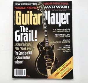Guitar Player Magazine Feb 2015 The Grail Les Pauls Original Black Beauty Guitar - Picture 1 of 3
