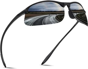 JULI Polarized Sports Sunglasses for Men Women Tr90 Unbreakable Frame for Run.. - Picture 1 of 7