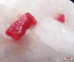 141GR. ESPINELA ROJA EN CALCITA - BIRMANIA (MYANMAR) - Imagen 1 de 3
