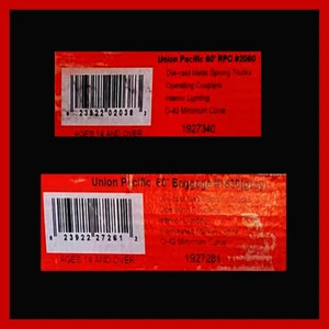 LIONEL 1927281 O GAUGE 60' BAGGAGE CAR UP #1830/GREYHOUND & POST OFFICE CAR#2062 - Picture 1 of 7