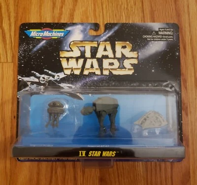 Micro Machines Star Wars IV Probot AT-AT Snowspeeder Galoob 1995 NIP  - Image 1 of 2