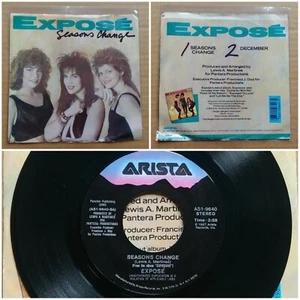 EXPOSE Seasons Change 45 7" POP Record Vinyl 1987 Arista Records - Picture 1 of 1