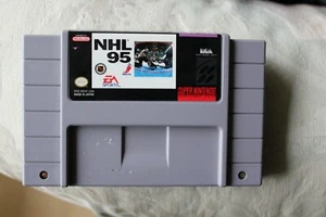 NHL Hockey 95 Super Nintendo SNES 1991 Auténtico Juego Probado - Imagen 1 de 2