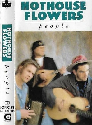HOTHOUSE FLOWERS PEOPLE CASSETTE 11 track album LONDON  FFRR LONC 58  DEBUT ROCK - Image 1 of 4