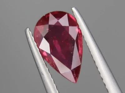 Natural Big Ruby 2.14ct 11x7mm Loose Gemstone Pear Cut Beautiful Color & Clarity - Image 1 of 4