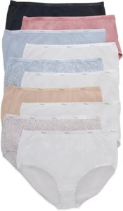 Hanes Women's Brief Panties Classic Cotton 10-pack Size 9 - Picture 1 of 4