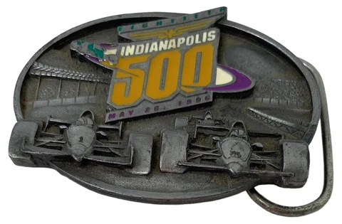 VTG Eightieth 80th Running Indianapolis Indy 500 1996 Event Siskiyou Belt Buckle Cover