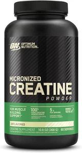 ON BulkSupplements Creatine Monohydrate Powder Micronized Unflavored 60 Servings - Picture 1 of 9