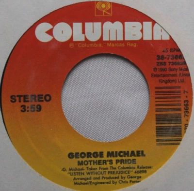 GEORGE MICHAEL MOTHER'S PRIDE / WAITING FOR THAT DAY 45 7" VINYL RECORD Foto 1 de 4