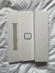 Apple Watch Series 7 41mm Aluminium Case with Sport Band - Starlight GPS + LTE - Zdjęcie 1 z 13