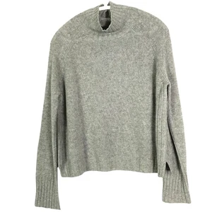 Suéter 360 Cashmere 100% Gris Cachemira, Cuello Alto, XS - Imagen 1 de 9