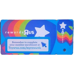 Carta e portachiavi ToysRUs MyRewards 2012 NO VALUE Rewards R Us Toys TRU Geoffrey - Foto 1 di 2