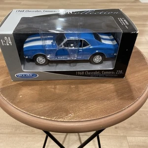 1968 Chevrolet Camaro Z/28 Made By Welly Le Mans Blue Diecast 1:24 Scale - Picture 1 of 6