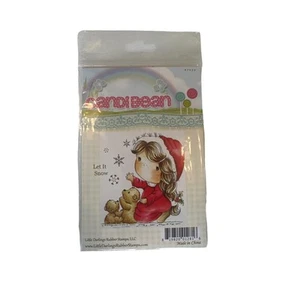 Candi Bean - Timbri in gomma Little Darlings - Lascia che nevichi - NUOVO - Foto 1 di 2