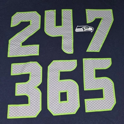 Seattle Seahawks Equipo NFL Ropa Nike Camisa Para Hombre Talla Mediana 24/7 365 Marshawn Foto 1 de 4