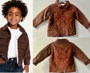 Old Navy Corduroy Sherpa-Lined Shacket Toddler Boys Size 3T~NWT - Picture 1 of 7