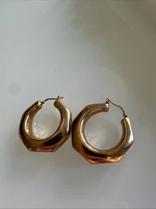 orecchini a cerchio oro spesso - Foto 1 di 3