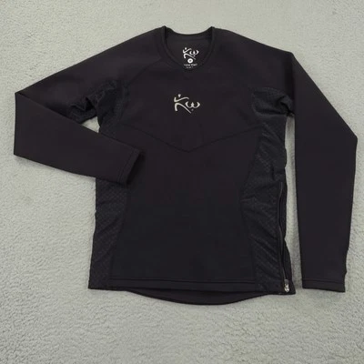 Camisa de sauna Kutting Weight para hombre mediana negra traje de sudor camisa manga larga cremallera Foto 1 de 4