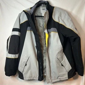 Athletic Works Black and Gray Jacket with Yellow Accents Size XL-16/18 - Picture 1 of 5