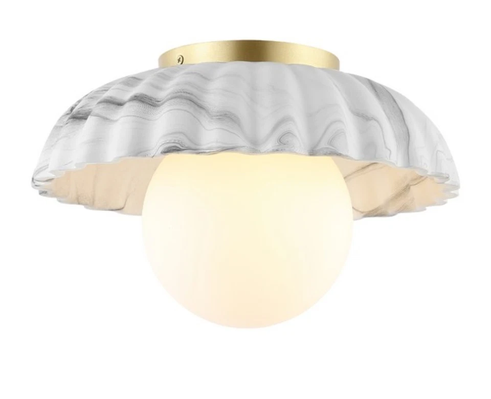 Lámpara de techo de montaje empotrado de vidrio Josh & Main Safavieh Grima Irene Foto 1 de 4