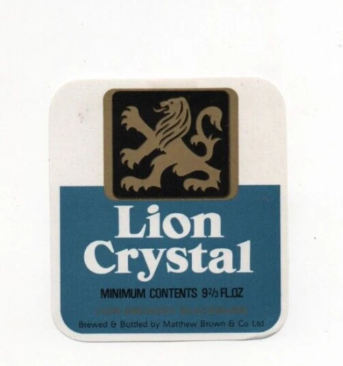 England - Beer Label - Matthew Brown & Co. Ltd., Blackburn - Lion Crystal - Image 1 of 1