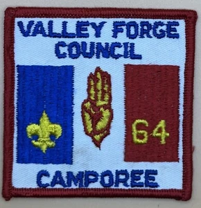 Vintage BSA Boy Scouts Valley Forge Council Camporee 1964 Patch Pennsylvania - Picture 1 of 2