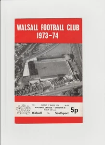 1973-74 Walsall v. Southport - Division Three - Picture 1 of 1