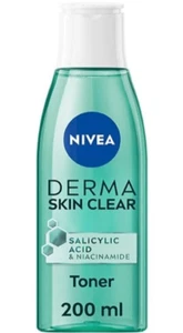 NIVEA Derma Skin Clear Toner (200ml), Cleansing and Hydrating Toner,... - Picture 1 of 6