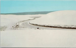 Road Great White Sands National Monument NM 1960s Cochise AZ Cancel Postcard H35 - Bild 1 von 2