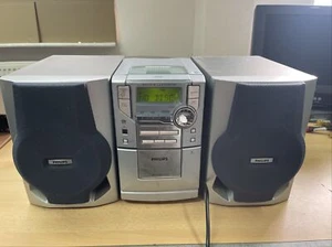PHILIPS MC148/22 HiFi Anlage Kompaktanlage CD CD-RW MP3/WMA-CD Kassette Tuner - Bild 1 von 8