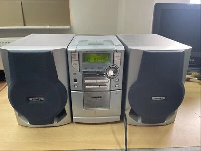 PHILIPS MC148/22 HiFi Anlage Kompaktanlage CD CD-RW MP3/WMA-CD Kassette Tuner - Bild 1 von 4