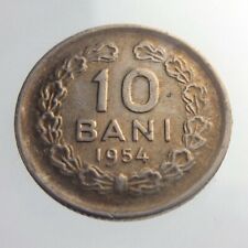 1954 Romania 10 Bani KM# 84.2 Circulated Coin Copper-Nickel W424