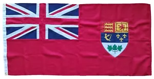 Canada flag 1922 1957 national red ensign old sewn stitched cotton like woven - Picture 1 of 5
