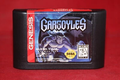 Gargoyles (Sega Genesis, 1995) Authentic Game Cartridge - Image 1 of 3