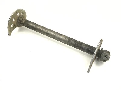 01 Suzuki DRZ400 DRZ 400E OEM Rear Wheel Axle Bolt Nut Chain Adjusters 3-F - Image 1 of 3